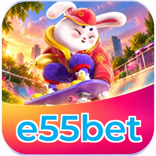 e55bet Logo - Bônus com Rollover Justo